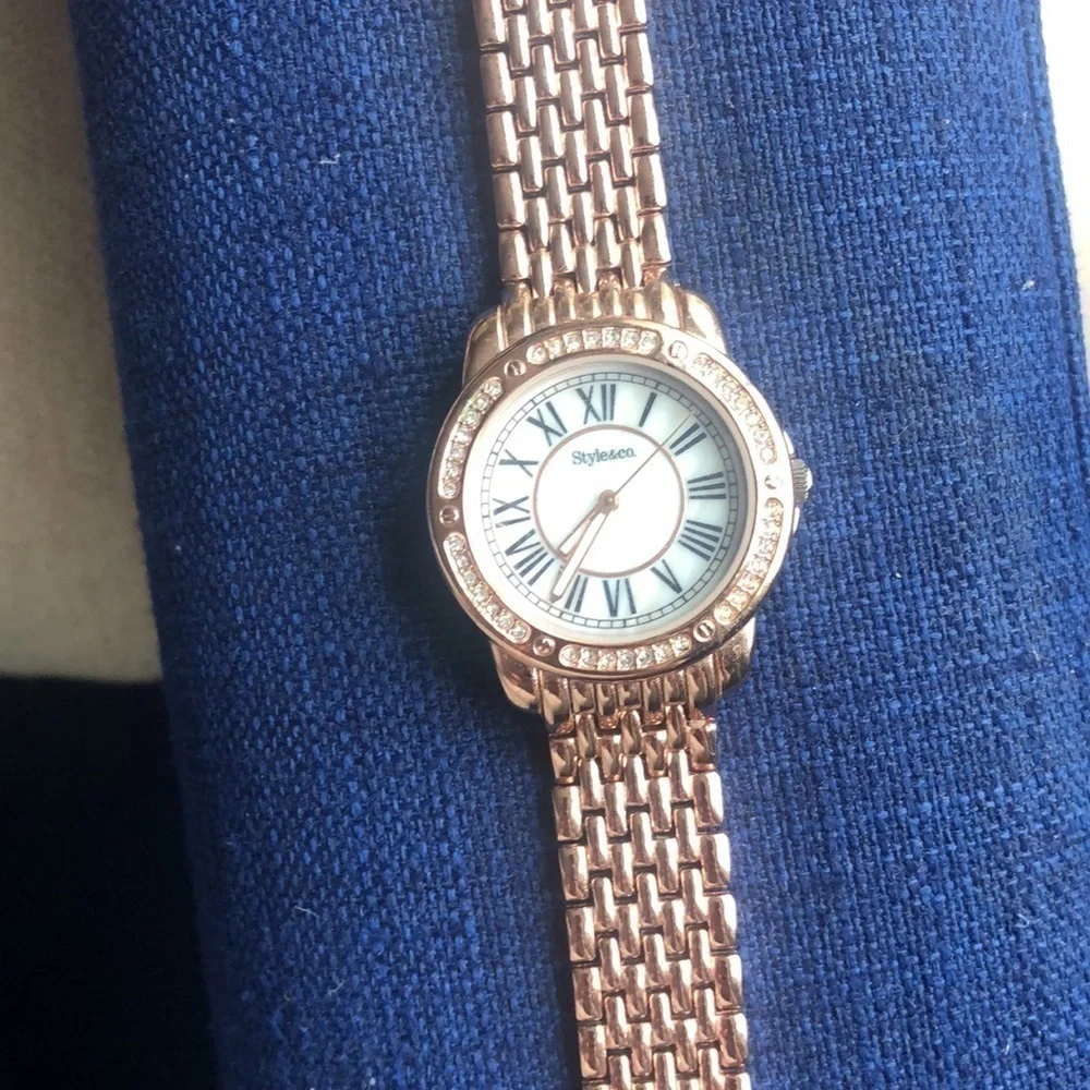 Rose Gold Style & Co Women’s Watch